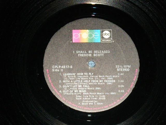 画像: FREDDIE SCOTT - I SHALL BE RELEASED ( BOB DYLAN Song)(: Ex/Ex+++ : BB  ) / 1970 US AMERICA ORIGINAL Used LP +