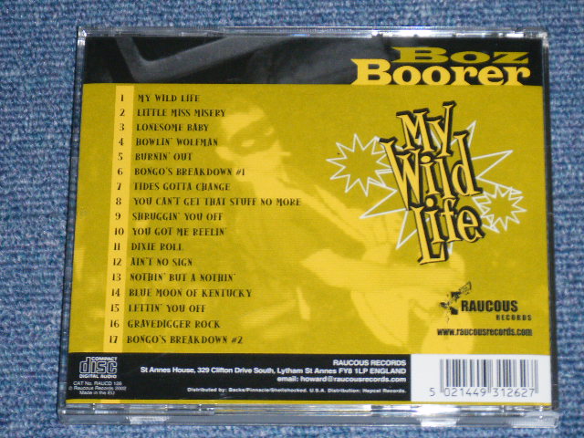 画像: BOZ BOORER - MY WILD LIFE ( NEW  )  /  2002 UK ENGLAND  ORIGINAL EU Press  "BRAND NEW" CD 