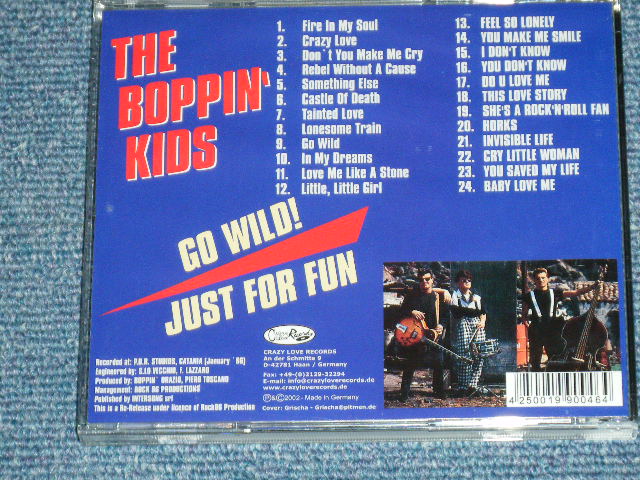 画像: BOPPIN' KIDS - GO WILD! JUST FOR FUN  ( NEW  )  /  2003 GERMAN GERMANY  ORIGINAL "BRAND NEW" CD 