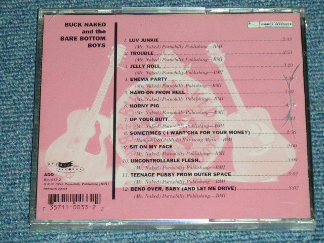 画像: BUCK NAKED and the BARE BOTTOM BOYS - BUCK NAKED and the BARE BOTTOM BOYS( ROCKABILLY ~ R&R ~ GARAGE)  ( SEALED )  / 2000 CANADA ORIGINAL  "BRAND NEW SEALED" CD 