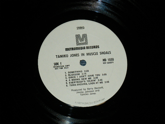 画像: TAMIKO JONES - IN MUSCLE SHOALS ( Ex/Ex+++ )  / 1970 US AMERICA ORIGINAL "WHITE LABEL PROMO" Used LP 