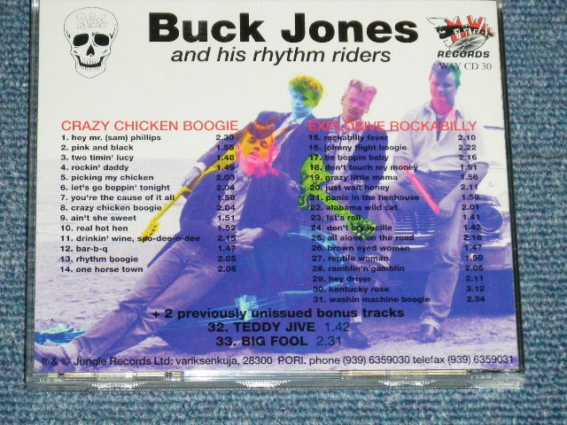 画像: BUCK JONES and His RHYTHM RIDERS - CRAZY CHICKEN BOOGIE + EXPLOSIVE ROCKABILLY  ( 2 in 1 from Original Recordings  1979 )  ( NEW  )  / 2000 SWEDEN  ORIGINAL  "BRAND NEW" CD 