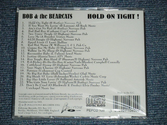 画像: BOB & THE BEARCATS -  HOLD ON TIGHT ( SEALED )  / 1994 UK ENGLAND ORIGINAL  "BRAND NEW SEALED" CD  SEALED