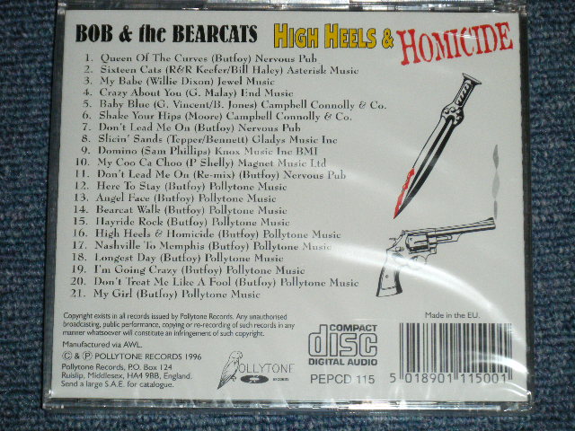 画像: BOB & THE BEARCATS -  HIGH HEELS & HOMICIDE ( SEALED )  / 1996 UK ENGLAND ORIGINAL  "BRAND NEW SEALED" CD  SEALED