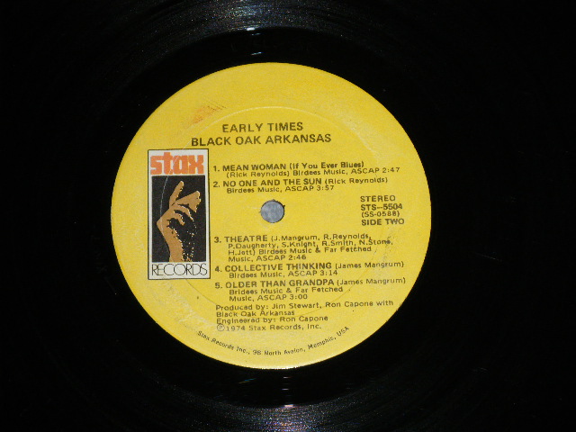 画像: BLACK OAK ARKANSAS - EARLY TIMES  (Ex+/Ex++: Cutout) / 1974  US AMERICA  ORIGINAL Used LP 