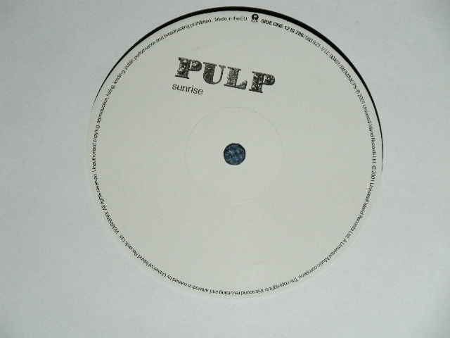 画像: PULP -  SUNRISE / TGHE TREES ( NEW )   / 2001 EUROPE EU  ORIGINAL"BRAND NEW"  12" 