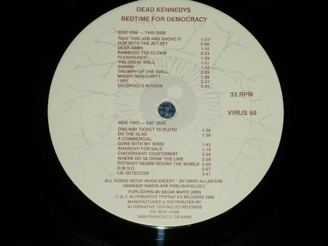 画像: DEAD KENNEDYS -  BEDTIME FOR DEMOCRACY ; With NEWSPAPER + Flyer ( Ex++/MINT-)  / 1986 US AMERICAORIGINAL Used LP