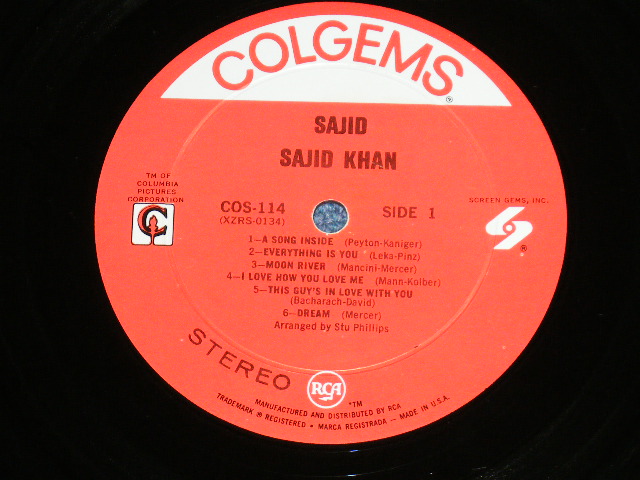 画像: SAJID KHAN - SAJID ( Ex++/Ex+++) / 1969  US AMERICA ORIGINAL  Used LP 