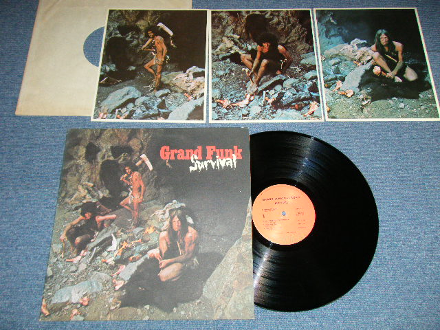 画像1: GFR GRAND FUNK RAILROAD - SURVIVAL ( With 3 PIN-UPs )( Matrix #  1-764-F 9 / -2-764-F 5) ( Ex+++/Ex+++, Looks:MINT- : EDSP ) / 1971 US AMERICA ORIGINAL  3rd Press "ORANGE Label"  Used LP 