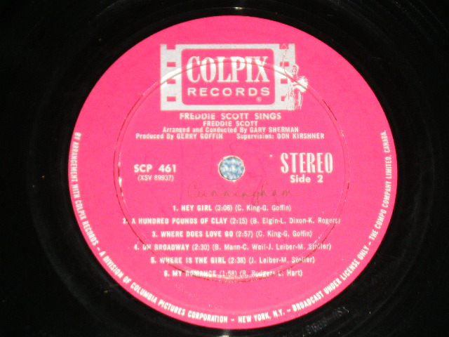 画像: FREDDIE SCOTT - FREDDIE SCOTT SINGS : Produced by GERRY GOFFIN ( Ex++/Ex+++ : EDSP,BB) / 1964 CANADA ORIGINAL 1st Press "MARLOON Label" STEREO  Used LP +