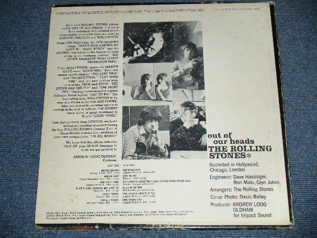 画像: ROLLING STONES - OUT OF OUR HEADS ( Matrix # ARL-6791-1K △8210 / ARL-6792-2C  △8210 -x)( VG+++/VG+++)  /  1965 US AMERICA  ORIGINAL "RED LABEL with Boxed LONDON Label" MONO Used LP