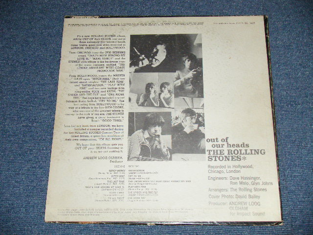 画像: ROLLING STONES - OUT OF OUR HEADS ( Matrix # ARL-6791-1K △8210 / ARL-6792-2C  △8210 -x)( Ex/Ex+,Ex-)  /  1965 US AMERICA  ORIGINAL "RED LABEL with Boxed LONDON Label" MONO Used LP