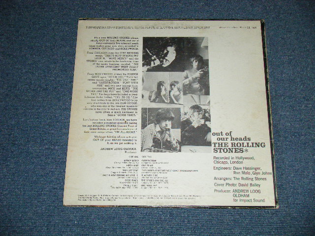 画像: ROLLING STONES - OUT OF OUR HEADS ( MATRIX #  A) XARL-6791-1A / B) XARL-6792-1A   ) (Ex+++/Ex+ Looks: VG+++ ) / 1965 UK ENGLAND EXPORT Record + US AMERICA Jacket  "MAROON with Boxed LONDON  ffrr on TOP LABEL" MONO Used LP VG-/Ex-