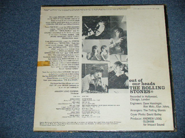 画像: ROLLING STONES - OUT OF OUR HEADS ( Matrix # ARL-6791-1D/ ARL-6792-2A)( Ex-/VG+++ Looks:VG++)  /  1965 US AMERICA  ORIGINAL "MARLOON LABEL with Un-Boxed LONDON Label" MONO Used LP