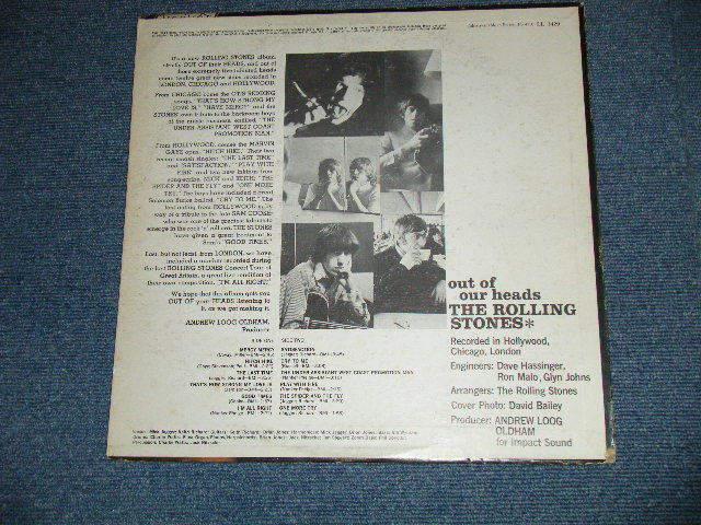 画像: ROLLING STONES - OUT OF OUR HEADS Matrix # ARL-6791-1A/ ARL-6792-2A)( Ex+/Ex++)  /  1965 US AMERICA  ORIGINAL "MARLOON LABEL with Un-Boxed LONDON Label" MONO Used LP