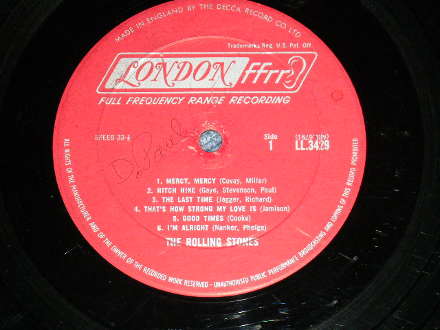 画像: ROLLING STONES - OUT OF OUR HEADS ( MATRIX #  A) XARL-6791-1A / B) XARL-6792-1A   ) (Ex+++/Ex+ Looks: VG+++ ) / 1965 UK ENGLAND EXPORT Record + US AMERICA Jacket  "MAROON with Boxed LONDON  ffrr on TOP LABEL" MONO Used LP VG-/Ex-