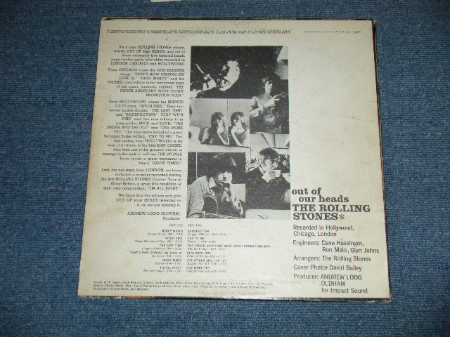 画像: ROLLING STONES - OUT OF OUR HEADS ( MATRIX #  A) XARL-6791-3A / B) XARL-6792-1A   ) (Ex-/Ex Looks:VG+++ ) / 1965 UK ENGLAND EXPORT Record + US AMERICA Jacket  "MAROON with Boxed LONDON  ffrr on TOP LABEL" MONO Used LP VG-/Ex-