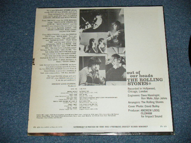 画像: ROLLING STONES - OUT OF OUR HEADS ( Matrix #A)ZAL-6791-2 B)ZAL-6792-5)(VG+++/Ex Looks:Ex)  /  1965 US AMERICA  ORIGINAL "DARK BLUE LABEL with Boxed LONDON Label" STERE Used LP