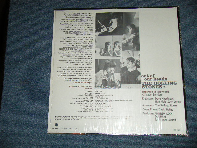 画像: ROLLING STONES - OUT OF OUR HEADS( Matrix # ZAL-6791-3 △8221/ZAL-6792-6 △8221-x )( MINT-/MINT- : EDSP : BB )  /  1965 (Maybe 1970 Version)  US AMERICA    "CREDIT at TOP Front cvr" "BLUE LABEL with Boxed LONDON Label" STEREO  Used LP