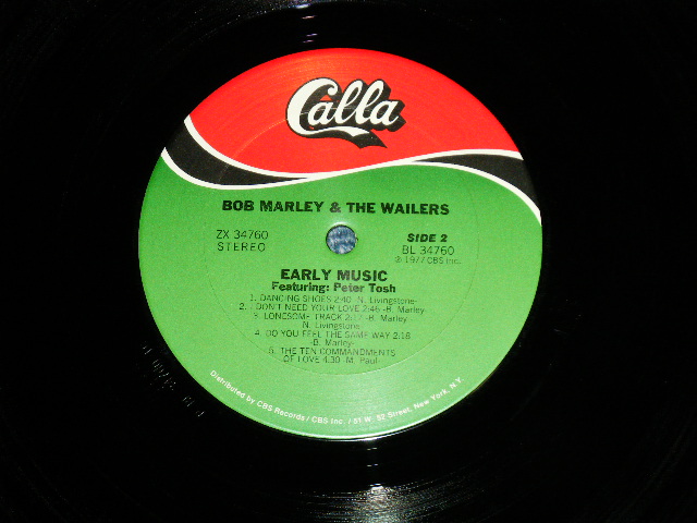 画像: BOB MARLEY & The WAILERS - EARLY MUSIC   ( MINT/MINT) / US AMERICA " Reissue of CALLA CAS-1240" Used LP 