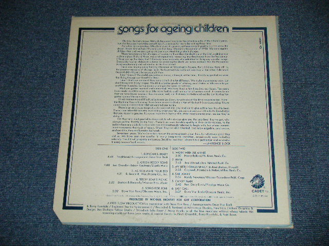 画像: DAVE VAN RONK - SONGS FOR AGEING CHILDREN  ( Ex++/Ex+++ : EDSP, Cutout) / 1973 US AMERICA ORIGINAL  STEREO Used LP 