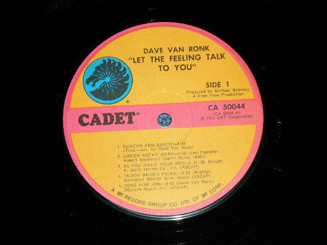 画像: DAVE VAN RONK - SONGS FOR AGEING CHILDREN  ( Ex++/Ex+++ : EDSP, Cutout) / 1973 US AMERICA ORIGINAL  STEREO Used LP 