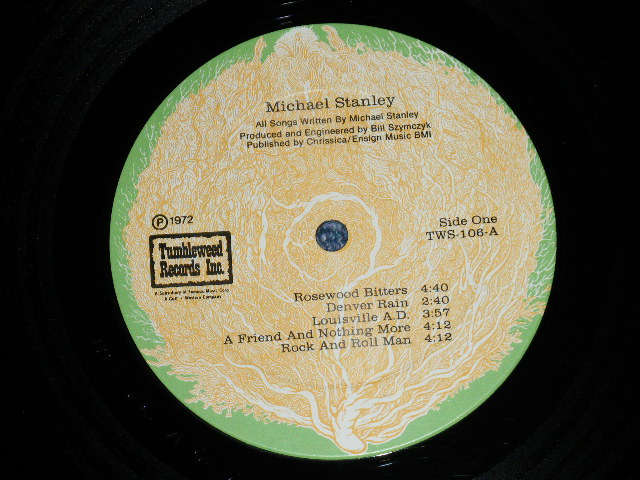 画像: MICHAEL STANLEY - MICHAEL STANLEY ( Ex++/Ex+++ : BB )  / 1972  US AMERICAN  ORIGINAL Used LP 