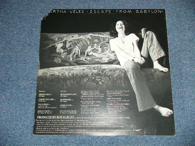 画像: MARTHA VELEZ - ESCAPE FROM BABYLON : Produced by BOB MARLEY ( Ex++/MINT- : EDSP, Cutout for PROMO ) / 1976 US AMERICA ORIGINAL "WHITE LABEL PROMO" Used LP 