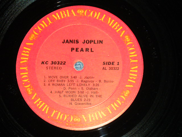 画像: JANIS JOPLIN -  PEARL ( Matrix # 2-J/2-G )  ( VG+++/Ex++ Looks:Ex- )  / 1971  US AMERICA  ORIGINAL Used LP 