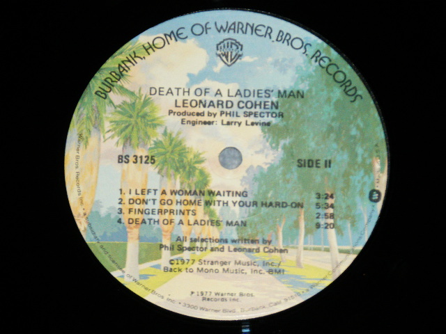 画像: LEONARD COHEN - DEATH OF A LADIE'S MAN ( Ex+/MINT-  ) /  1977 US AMERICA ORIGINAL "PROMO" Used LP 