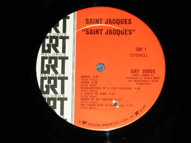 画像: SAINT JACQUES - SAINT JACQUES (FOLK ROCK)  ( Ex++/MINT- : BB )  / 1970 US AMERICA ORIGINAL Used LP