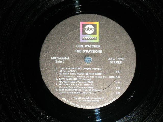 画像: The O'KAYSIONS - GIRL WATCHER (Ex/Ex++ BB)  / 1968 US AMERICA ORIGINAL STEREO Used LP 