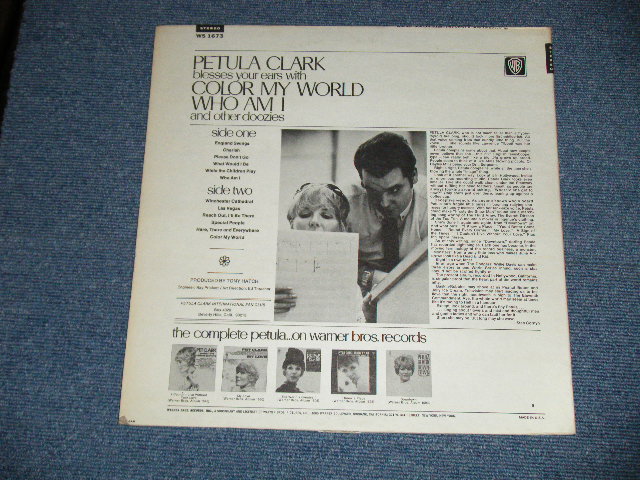 画像: PETULA CLARK -COLOR MY WOLRD WHO AM I ( Matrix # 37195 WS 1673 A 1E/39196 WS 1673 B 1E ) ( Ex+++/Ex+++ ) / 1967 US AMERICA ORIGINAL "GOLD Label" Stereo LP