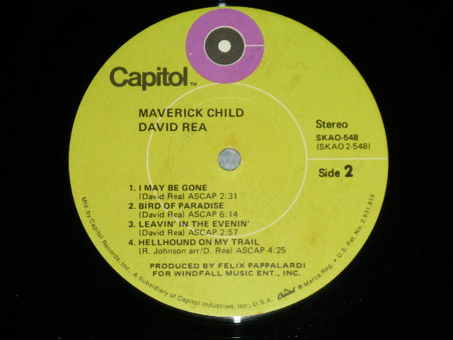 画像: DAVID REA - MAVERICK CHILD (Ex+/Ex- Looks:VG+++: BB for Promo ) / 1971 US AMERICA ORIGINAL Used  LP 