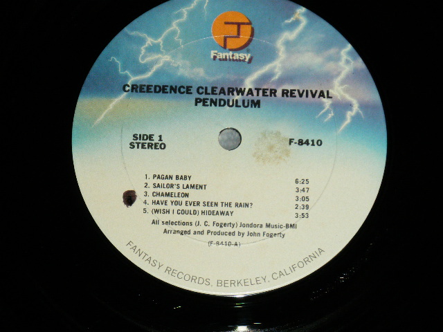 画像: CCR CREEDENCE CLEARWATER REVIVAL -  PENDULUM  ( Matrix #  F-8410-A/ F-8410-B )  (Ex++/Ex++ Looks:Ex+++) / Late 1970's  US AMERICA "LIGHT BLUE Label"  Used LP 