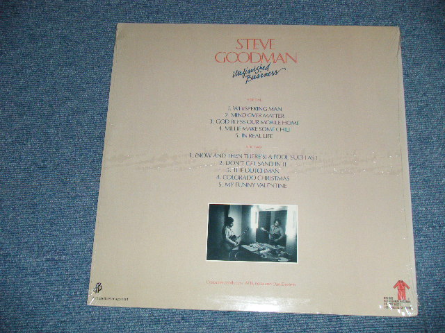 画像: STEVE GOODMAN -UNFINISHED BUSINESS( SEALED) / 1985 US AMERICA ORIGINAL "BRAND NEW SEALED"  LP 