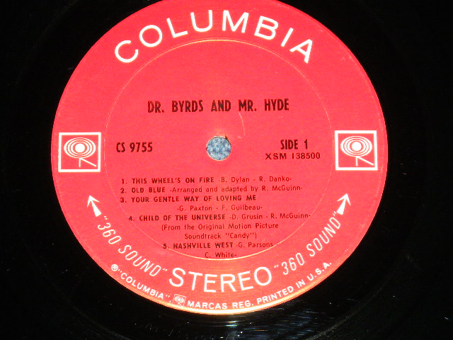 画像: THE BYRDS - DR.BYRDS & MR. HYDE( Matrix # 1F/1F )  ( Ex-/Ex++ Looks:Ex )  / 1969 US AMERICA ORIGINAL "360 SOUND Label" "PROMO STAMP"  Used LP