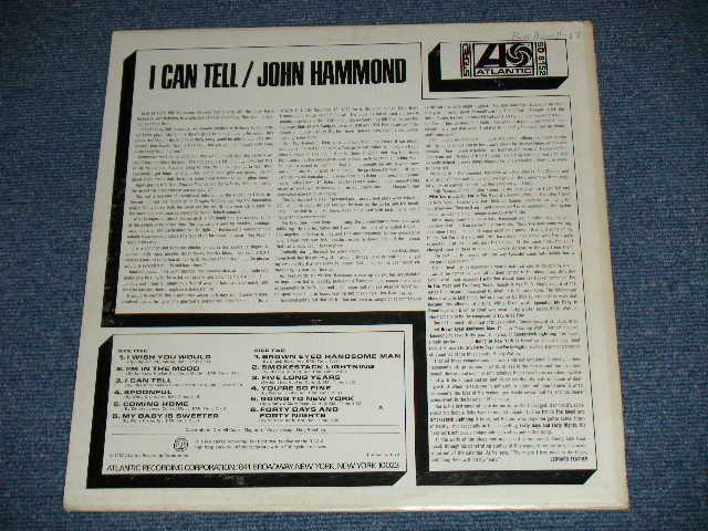 画像: JOHN HAMMOND - I CAN TELL  ( Ex++/Ex+++ )  / 1967 US AMERICA ORIGINAL  1st Press "GREEN & BLUE Label" "STEREO"  Used LP 