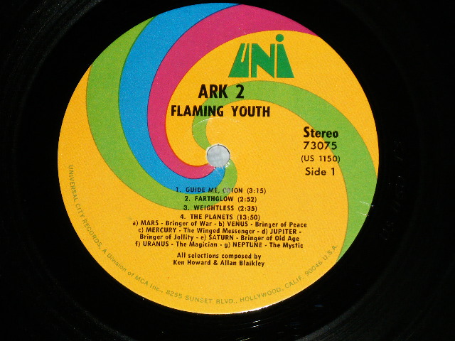 画像: FLAMING YOUTH (PHIL COLLINS) - ARK 2  ( PSYCHE / PROGRE) (Ex++/MINT-)  / 1969 US AMERICA ORIGINAL  Used LP 