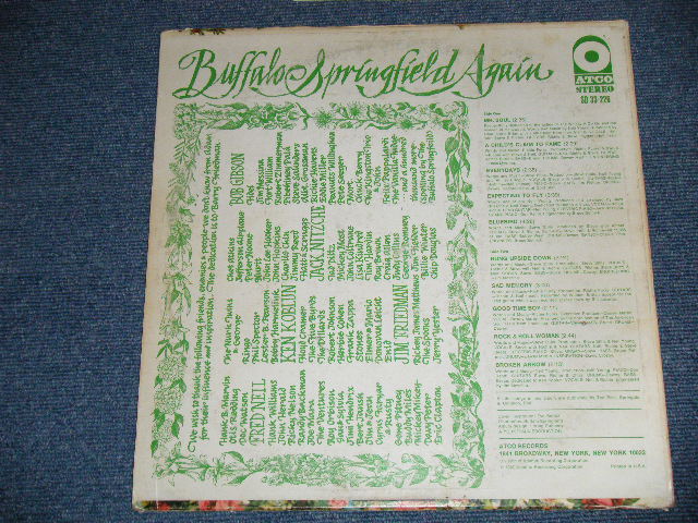 画像: BUFFALO SPRINGFIELD -  AGAIN  ( Matrix # ST-C-671117-CC △11160/B) ST-C-671118-CC △11160-x ) ( VG+++/Ex++ B-3,4: SCRATCHES)  / 1967 US AMERICA ORIGINAL 1st Press "PURPLE & GRAY Label" STEREO  Used LP 