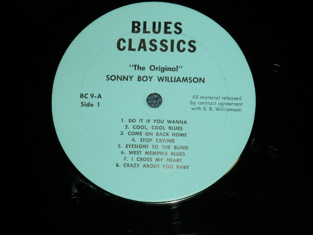 画像: SONNY BOY WILLIAMSON - THE ORIGINAL SONNY BOY WILLIAMSON ( Ex++/MINT-)  / 1965  US AMERICA ORIGINAL Used  LP 