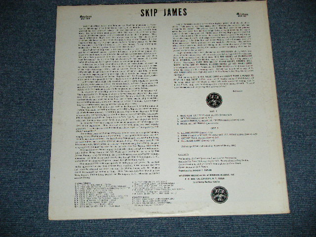 画像: SKIP JAMES - GREATEST OF THE DELTA BLUES SINGERS : ALL NEW HI-FI RECORDINGS! ( Ex++/MINT- )  / 1960's   US AMERICA ORIGINAL Used  LP 