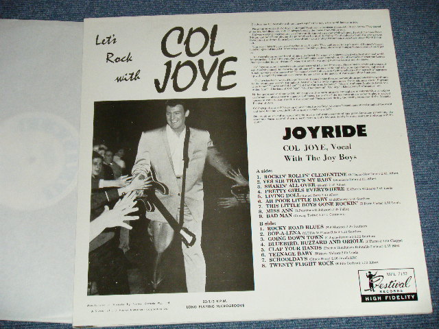 画像: COL JOYE & The JOY BOYS - JOYRIDE  ( NEW)  / REISSUE  "BRAND NEW" LP 