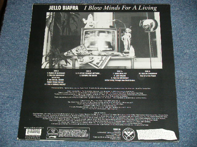 画像: JELLO BIAFRA ( of DEAD KENNEDYS ) - I BLOW MINDS FOR A LIVING : SPOKEN WORD ALBUM #3 ( POETORY READING ALBUM  ( Ex++/MINT-)  / 1991 US AMERICA ORIGINAL Used 2-LP