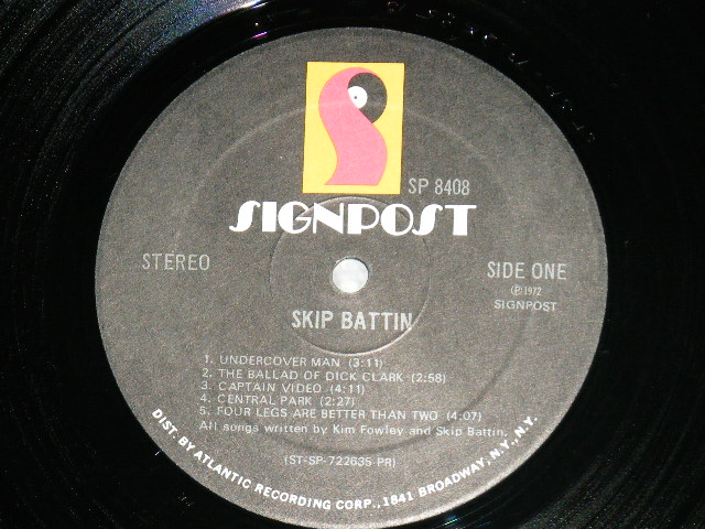 画像: SKIP BATTIN - SKIP BATTIN ( Ex++/MINT- : Cut out  )  / 1972 US AMERICA ORIGINAL  1st Press "1841 BROADWAY Label" Used LP 