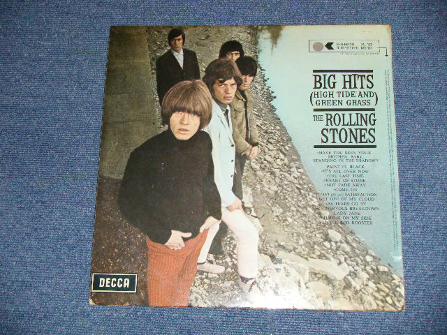 画像: The ROLLING STONES - BIG HITS ( HIGH TIDE AND GREEN GRASS )  ( Ex++/--) / 1966 UK ENGLAND ORIGINAL 2nd Press BACK COVER Used LP Jacket Only NO Record 