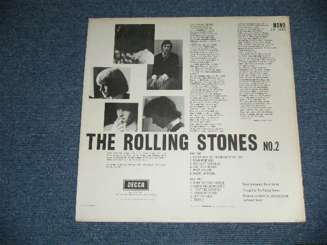 画像: ROLLING STONES - NO.2  ( MATRIX NUMBER A) XZAL-6619-1A/ B) XZAL-6620-2A ) ( Ex+,Ex-/Ex+ Looks: Ex) /  1964 UK ENGLAND ORIGINAL "Maroon with Unboxed DECCA label" MONO Used LP