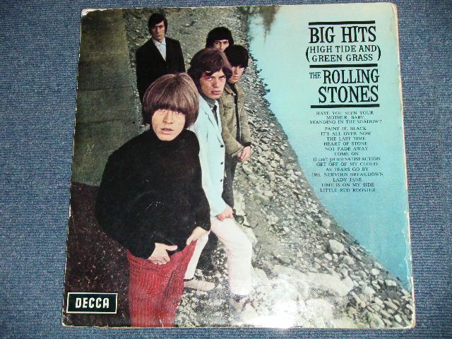 画像: The ROLLING STONES - BIG HITS ( HIGH TIDE AND GREEN GRASS ) (Matrix # 1A/4A ) ( VG++/VG+++ Looks:VG+) / 1966 UK ENGLAND ORIGINAL "BLUE With UNBOXED DECCA Label"  Used LP 