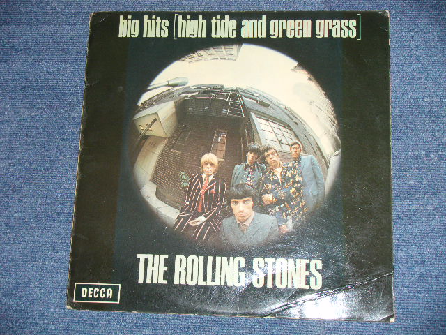 画像: The ROLLING STONES - BIG HITS ( HIGH TIDE AND GREEN GRASS ) (Matrix # 1A/3A ) ( Ex-/\VG+++ Looks:VG++ : B-5: SCRATCHES-) / 1966 UK ENGLAND ORIGINAL "BLUE With UNBOXED DECCA Label"  Used LP 