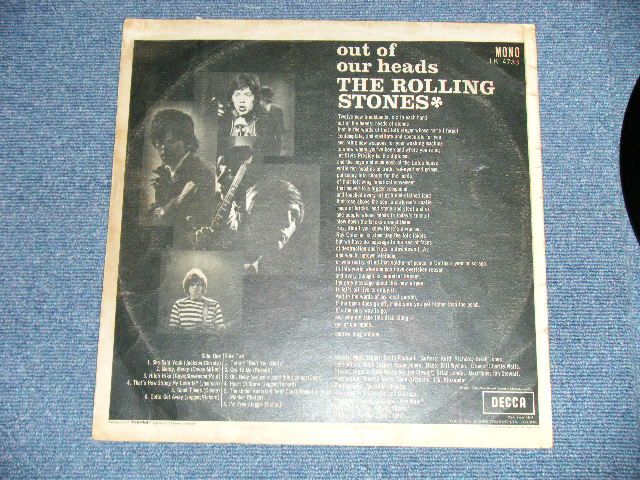 画像: ROLLING STONES - OUT OF OUR HEADS ( Ex++/Ex++ :A-2 Scrtache)  (Matrix# A) ARL,6973-10B / B) ARL,6974-12A  )  / 1965 UK ENGLAND "UnBoxed 'DECCA' Label"  MONO Used LP